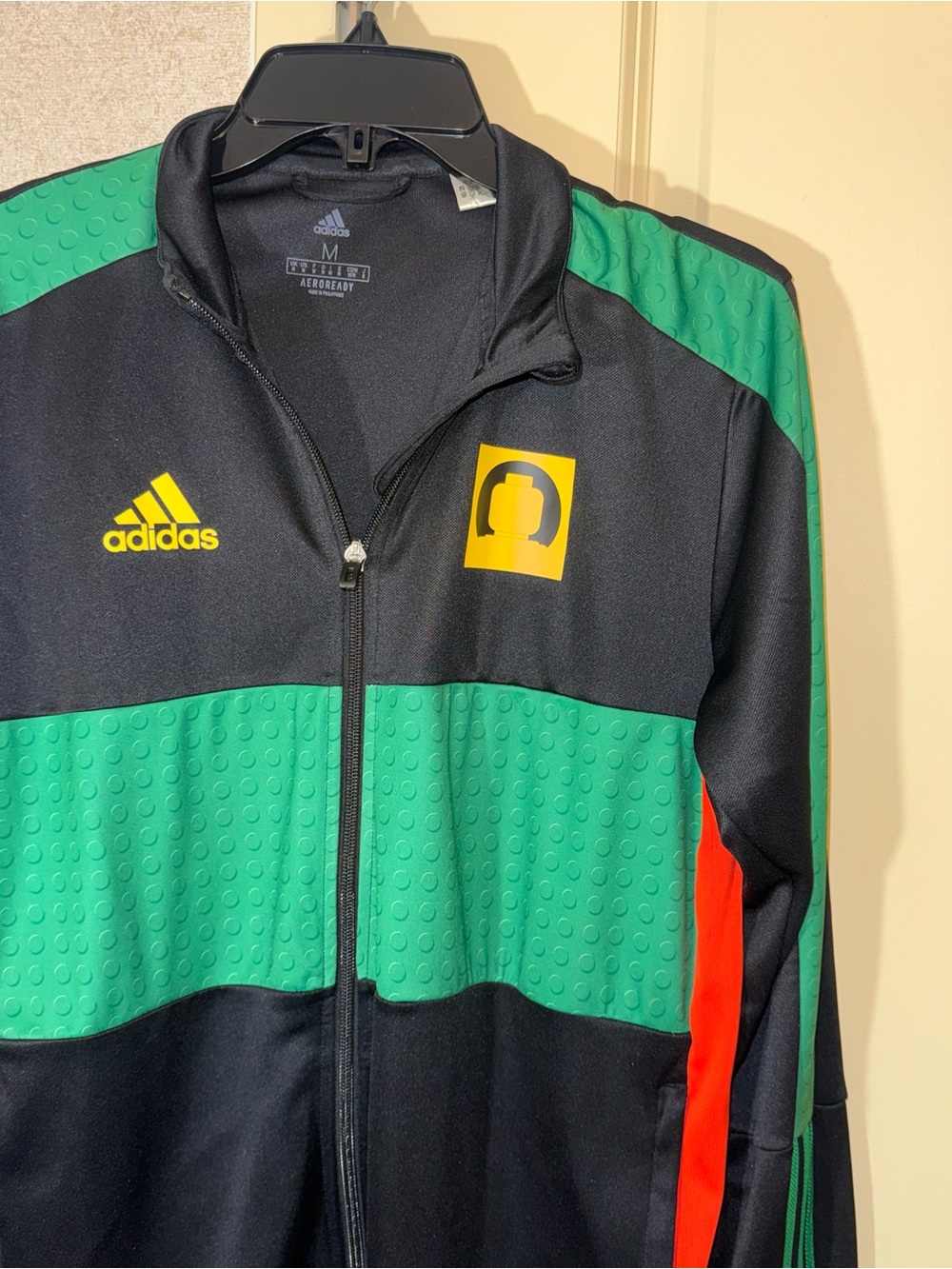 Adidas X Lego Mens M Tiro Track Jacket Black /Green/Yellow Track Jacket